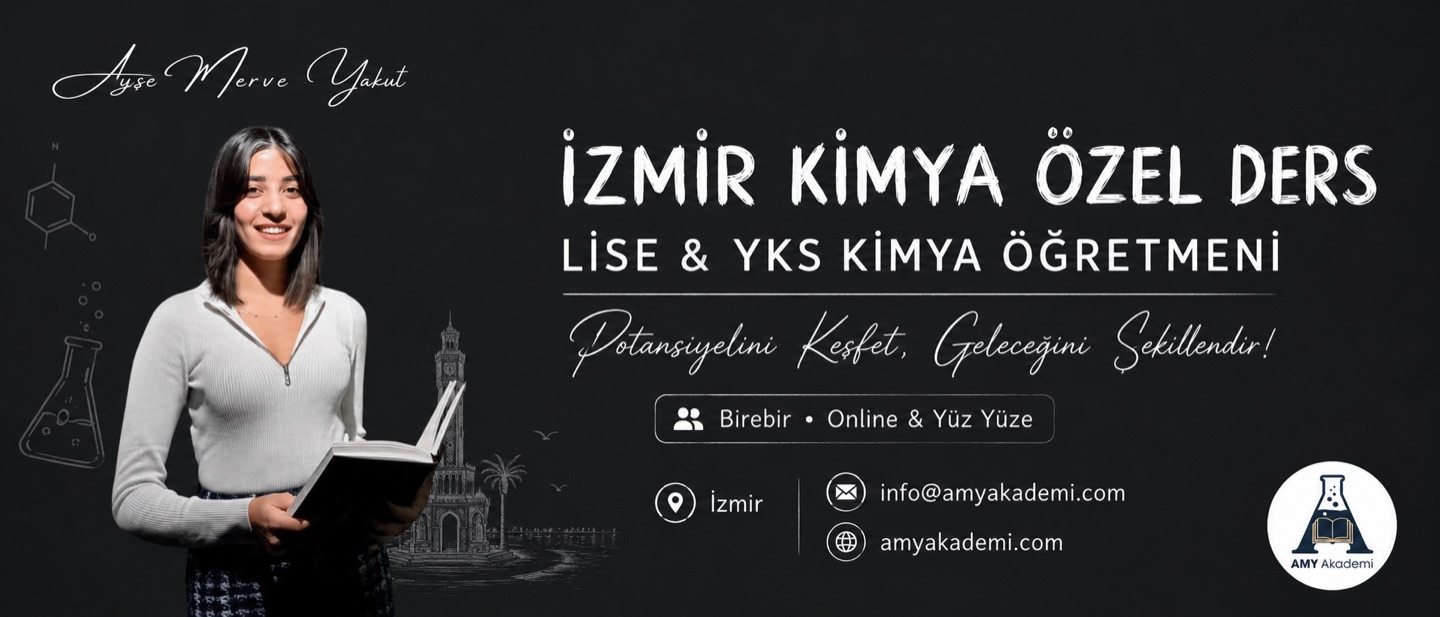 İzmir kimya özel ders ve TYT–AYT kimya desteği